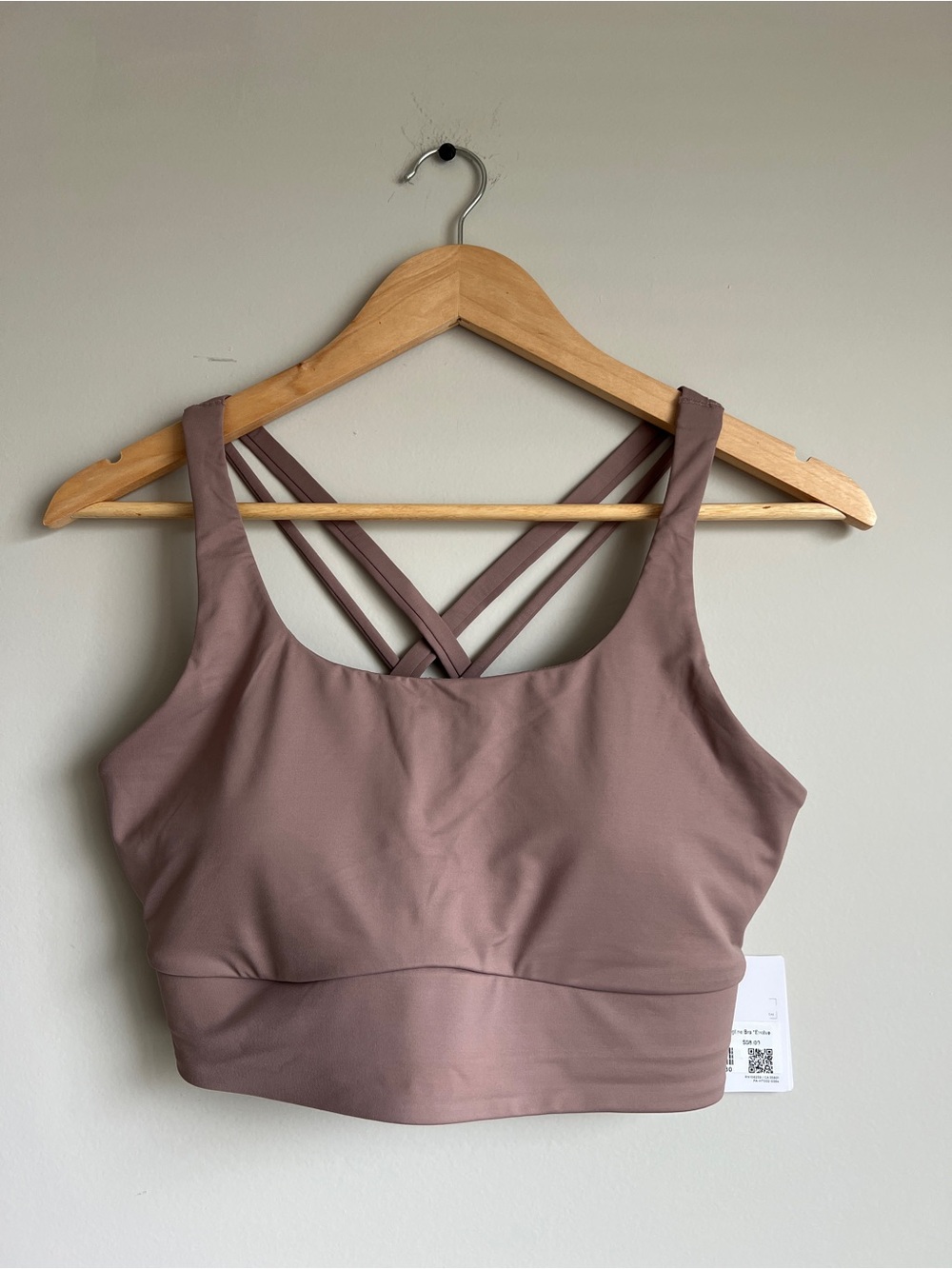 Lululemon Energy Longline Bra *Evolve Size Large Ashen Rose NWT